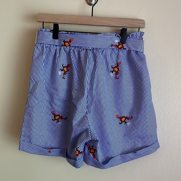 orange creek Striped Floral Shorts - Picture 3 of 5